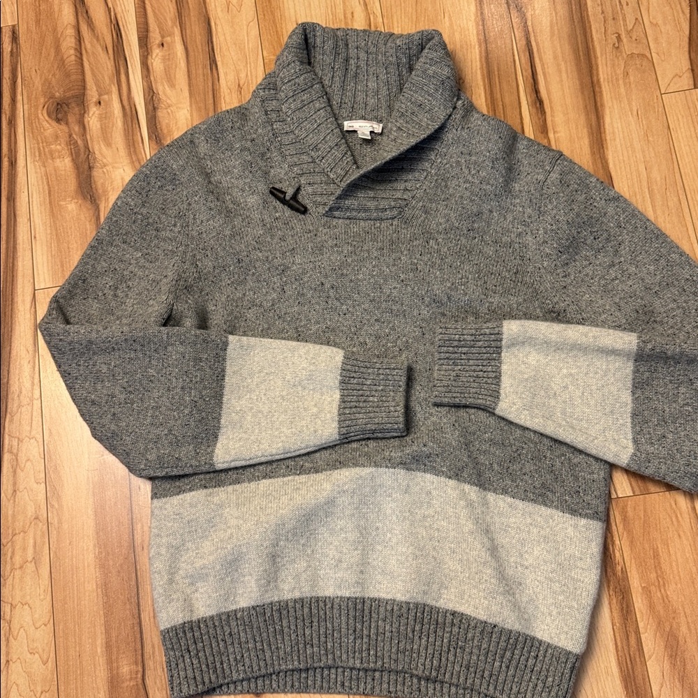 GAP Gray Ribbed Wool Sweater